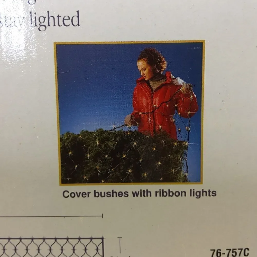 Holiday Time twinkling ribbon light set